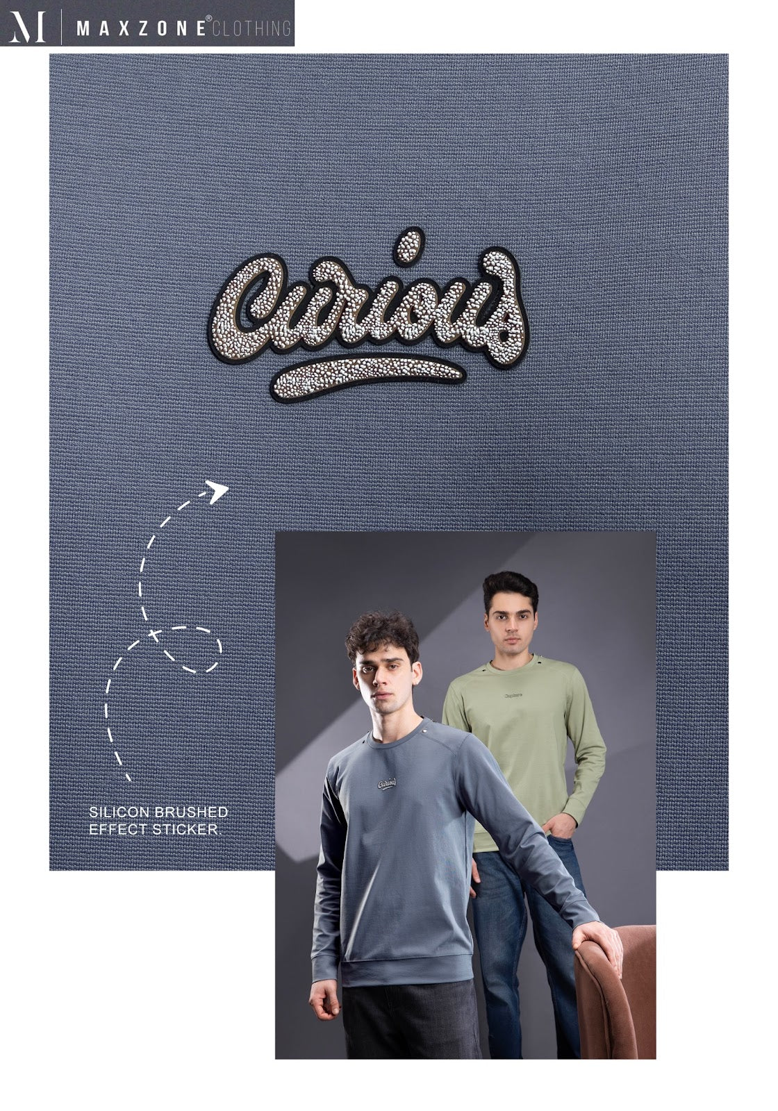 Iho K054 2910 Full Sleeves Maxzone Clothing Canvas Mens Tshirts Wholesale Price