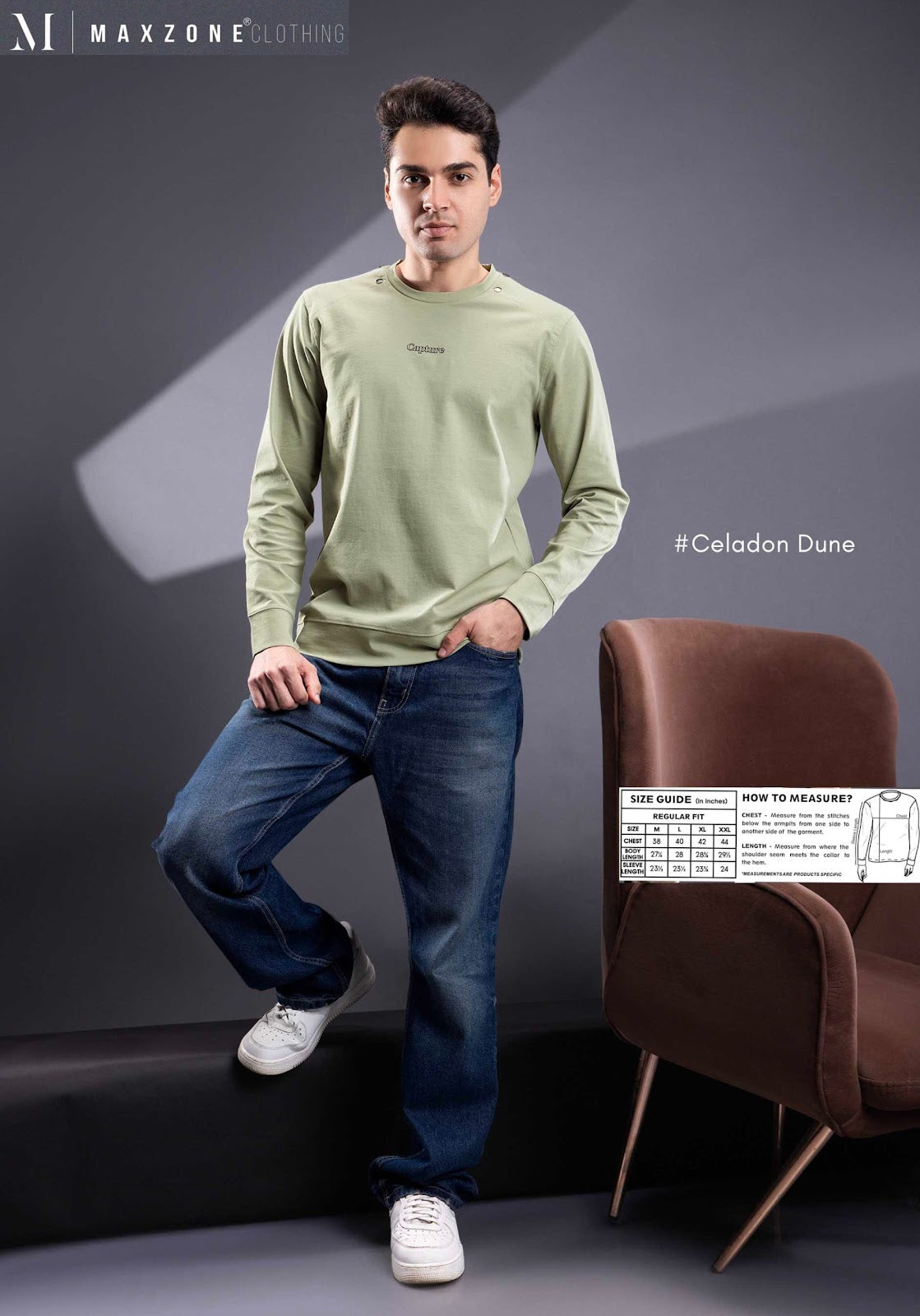 Iho K054 2910 Full Sleeves Maxzone Clothing Canvas Mens Tshirts Wholesale Price