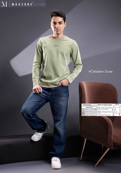 Iho K054 2910 Full Sleeves Maxzone Clothing Canvas Mens Tshirts Wholesale Price