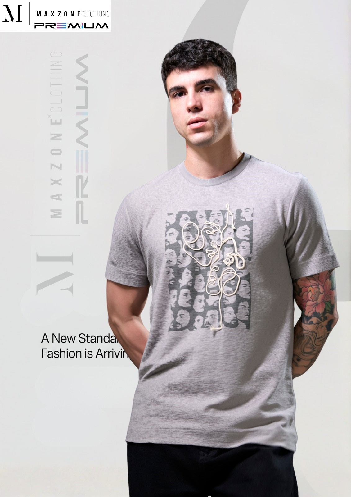 Iho K063 Dn 2939 Maxzone Clothing Cotton Mens Tshirts Manufacturer Ahmedabad