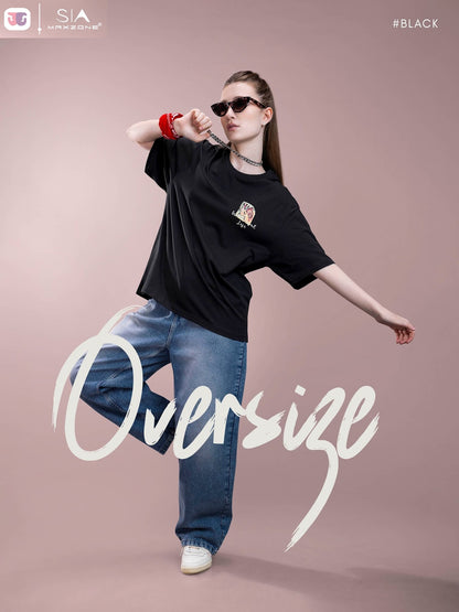 Iho K065 2891 Maxzone Clothing Cotton Women Oversized Tshirt Supplier