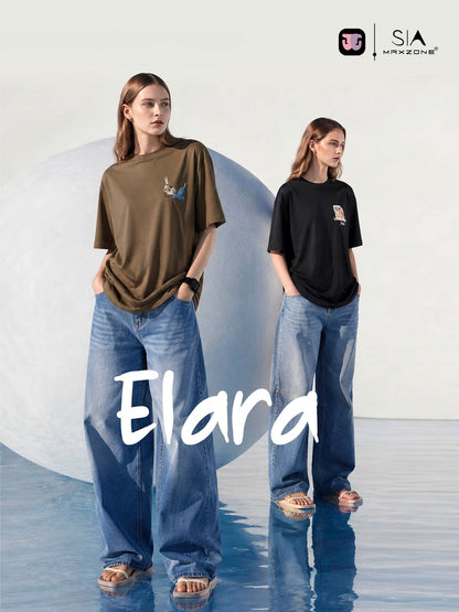 Iho K065 2891 Maxzone Clothing Cotton Women Oversized Tshirt Supplier