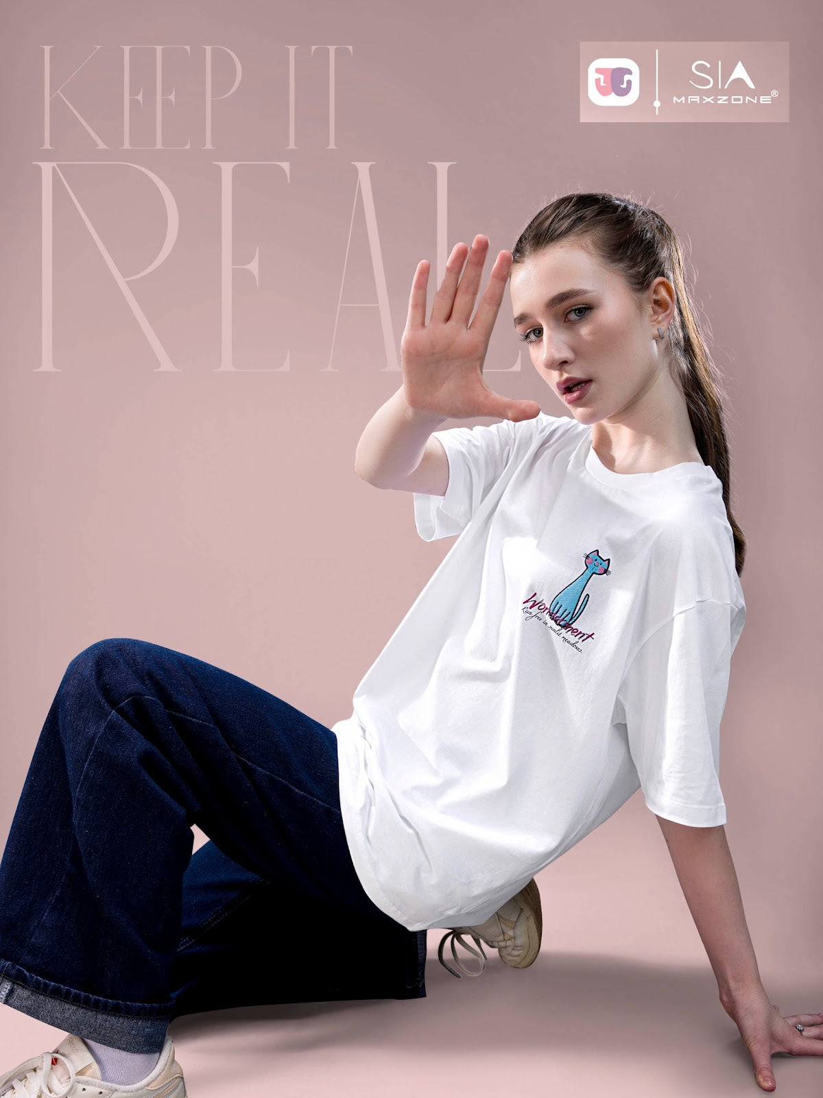 Iho K065 2891 Maxzone Clothing Cotton Women Oversized Tshirt Supplier