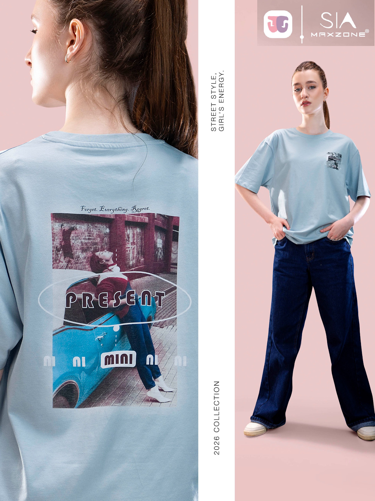 Iho K065 2891 Maxzone Clothing Cotton Women Oversized Tshirt Supplier