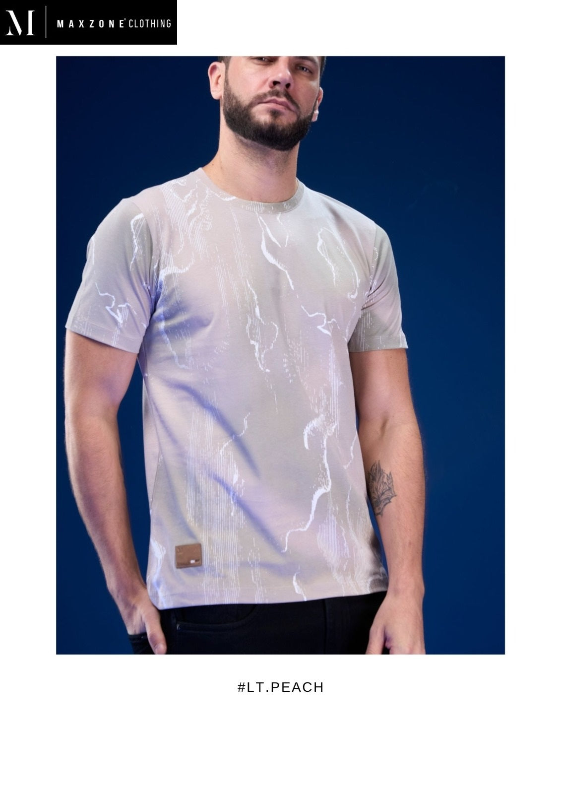 Iho K34 Dn 2844 Maxzone Clothing Cotton Mens Tshirts Supplier