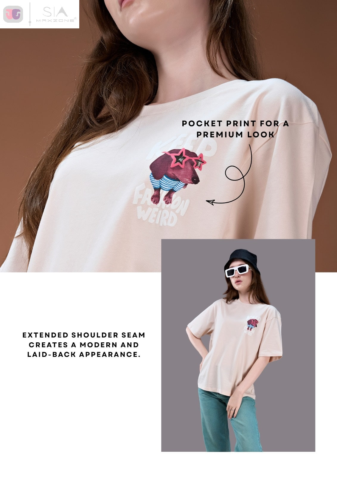 Iho K66 Oversized Maxzone Clothing Cotton Women Oversized Tshirt Wholesale