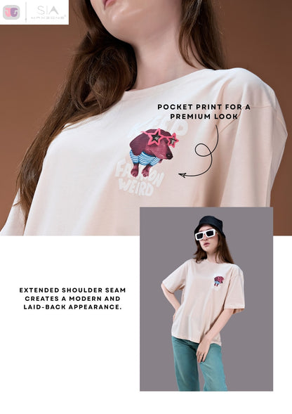 Iho K66 Oversized Maxzone Clothing Cotton Women Oversized Tshirt Wholesale