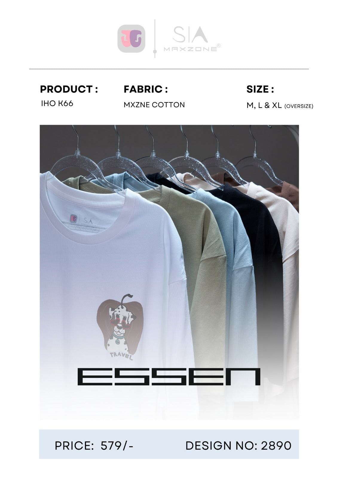 Iho K66 Oversized Maxzone Clothing Cotton Women Oversized Tshirt Wholesale