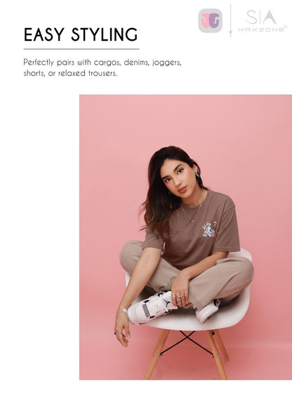 Iho K66 Oversized Maxzone Clothing Cotton Women Oversized Tshirt Wholesale