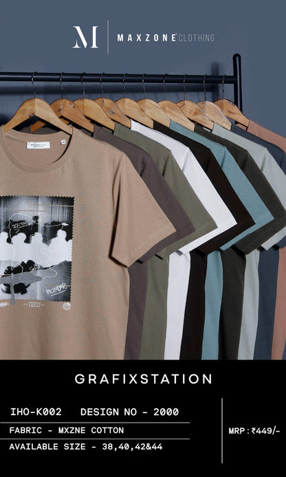 Iho K 002 Dn 2000 Maxzone Clothing Cotton Mens Tshirts Supplier Ahmedabad