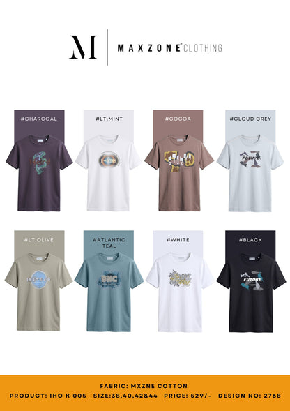 Iho K 005 2768 Maxzone Clothing Cotton Mens Tshirts Supplier India