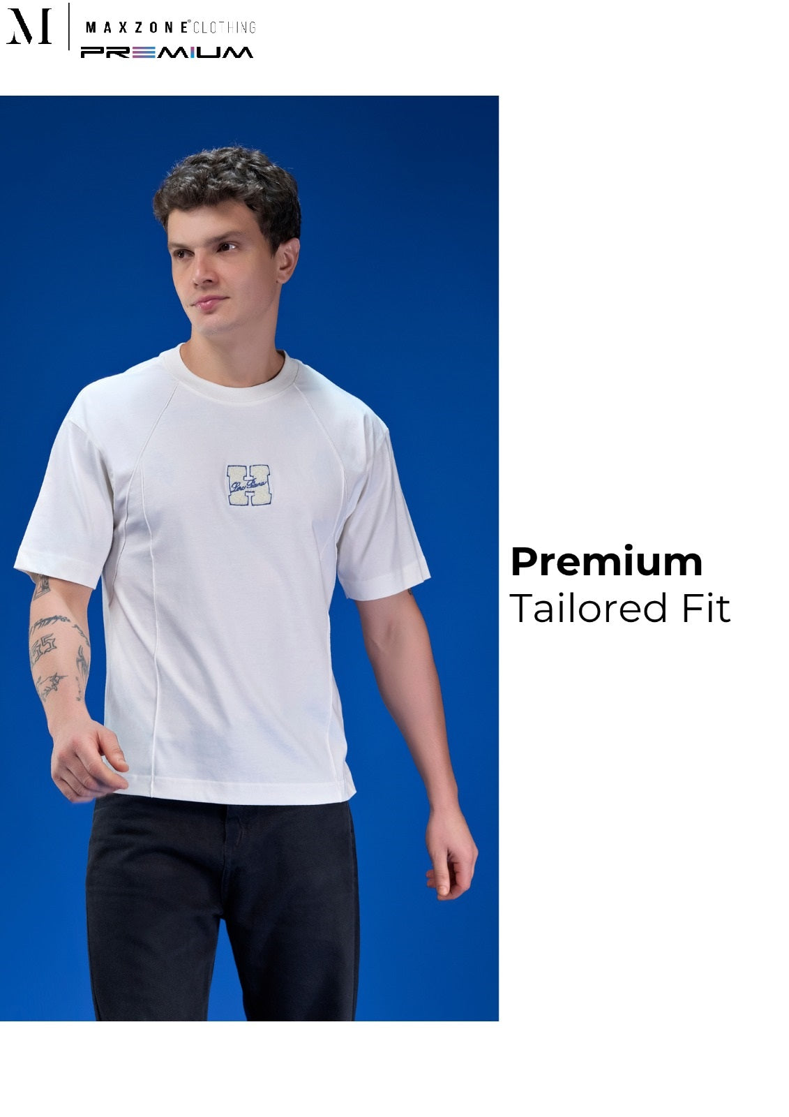 Iho K 010 2858 Oversize Maxzone Clothing Cotton Mens Tshirts Supplier Gujarat