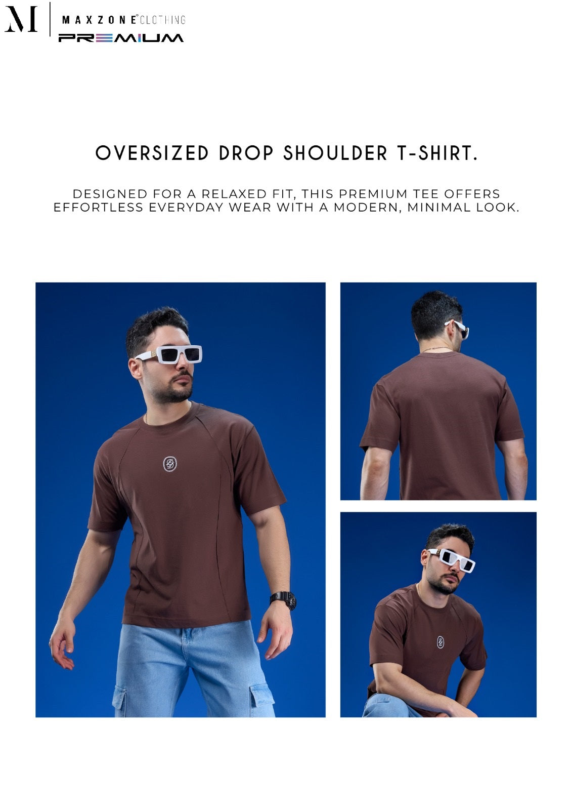 Iho K 010 2858 Oversize Maxzone Clothing Cotton Mens Tshirts Supplier Gujarat