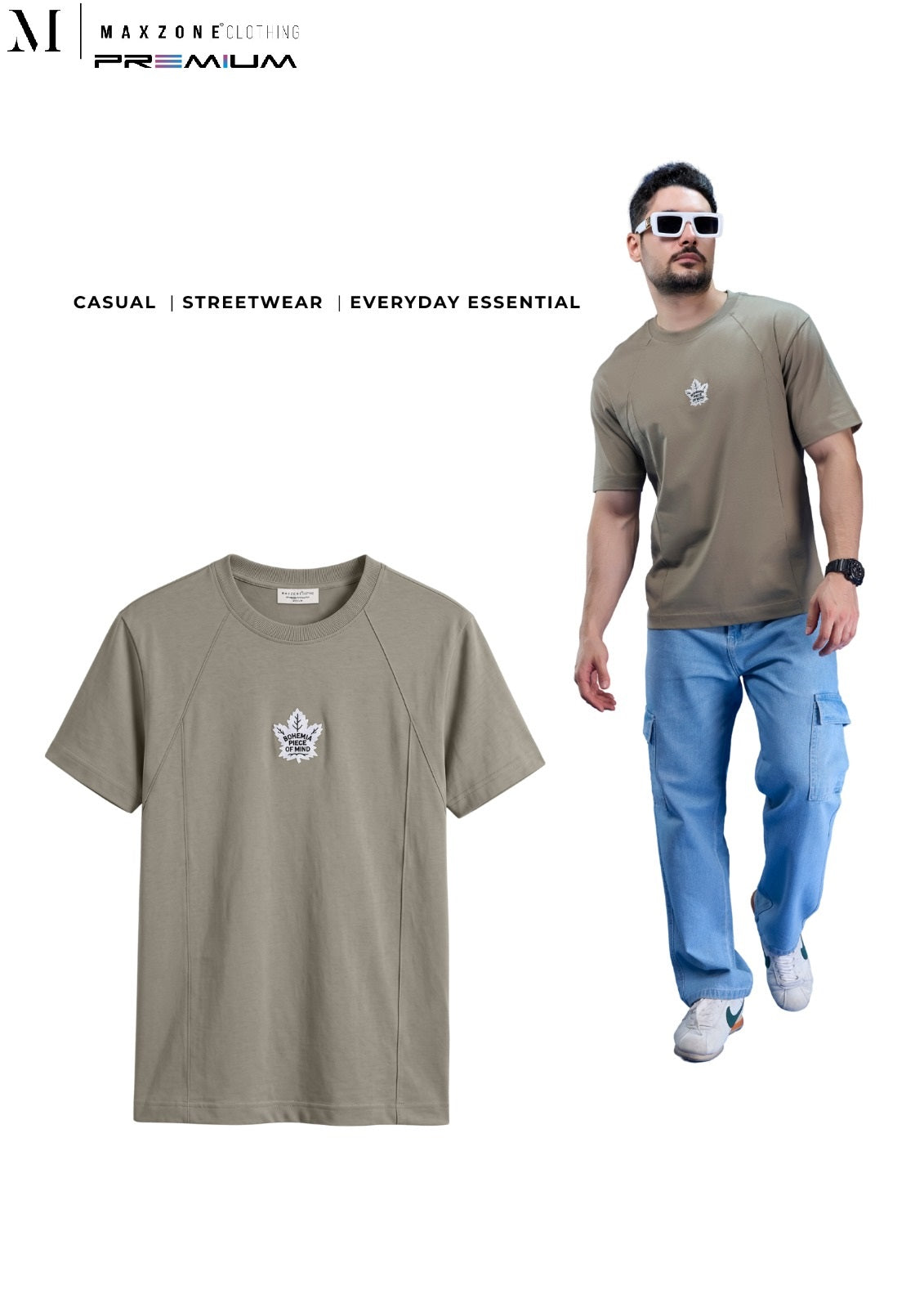 Iho K 010 2858 Oversize Maxzone Clothing Cotton Mens Tshirts Supplier Gujarat