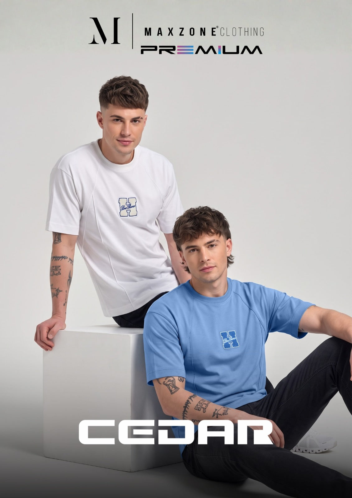 Iho K 010 2858 Oversize Maxzone Clothing Cotton Mens Tshirts Supplier Gujarat