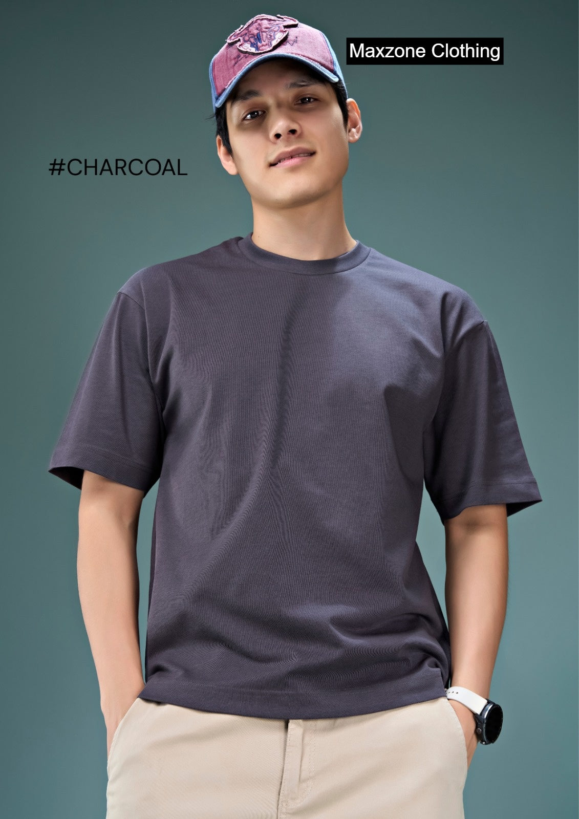 Iho K 016 2848 Drop Shoulder Maxzone Clothing Cotton Mens Tshirts Supplier