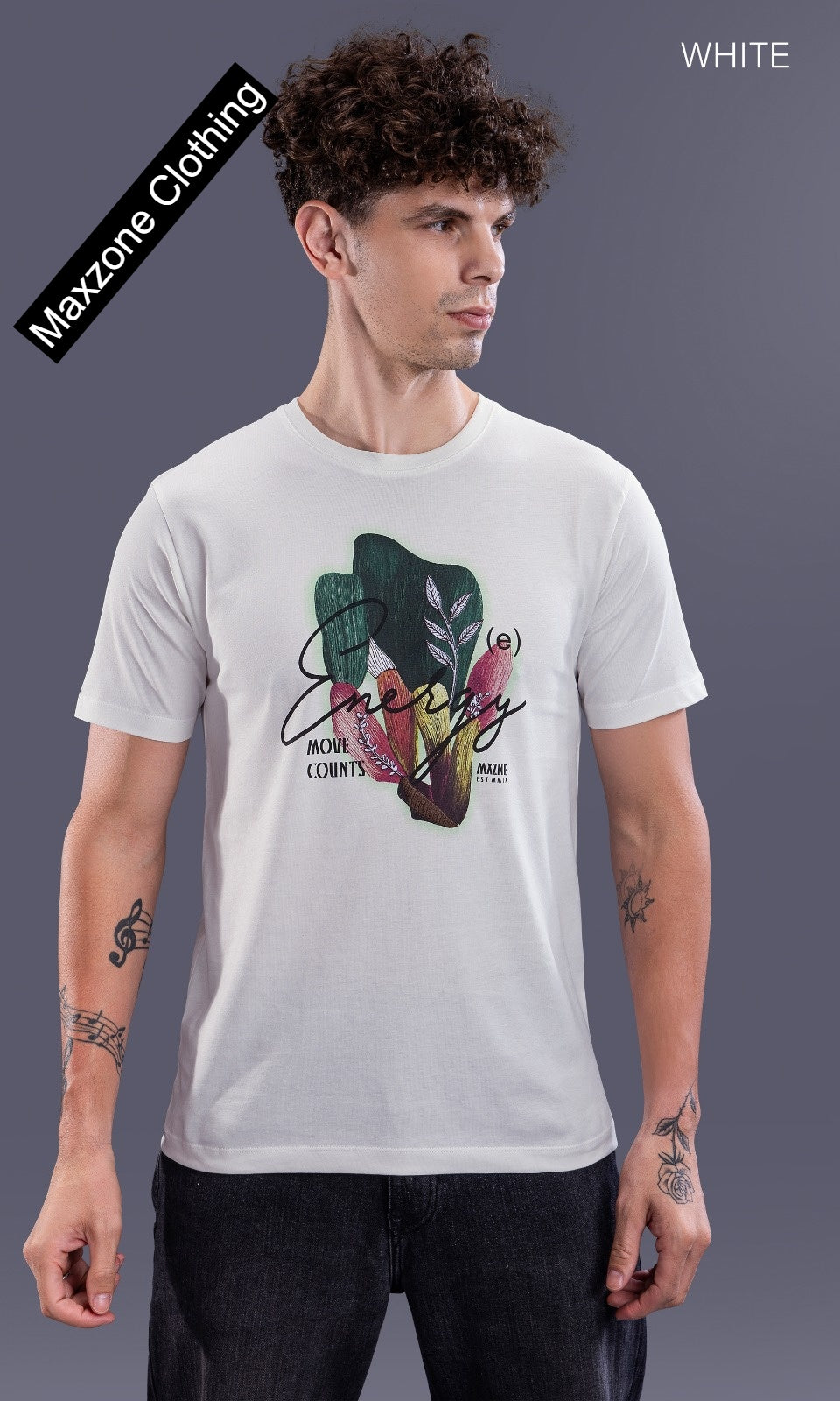 Iho K 019 2831 Maxzone Clothing Cotton Mens Tshirts Supplier Gujarat