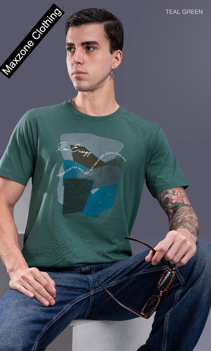 Iho K 019 2831 Maxzone Clothing Cotton Mens Tshirts Supplier Gujarat
