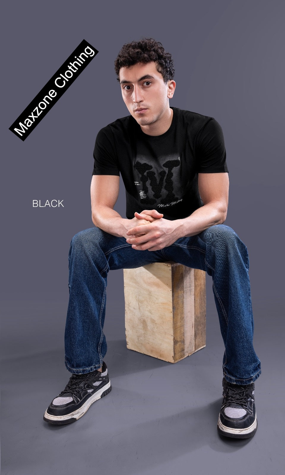 Iho K 019 2831 Maxzone Clothing Cotton Mens Tshirts Supplier Gujarat