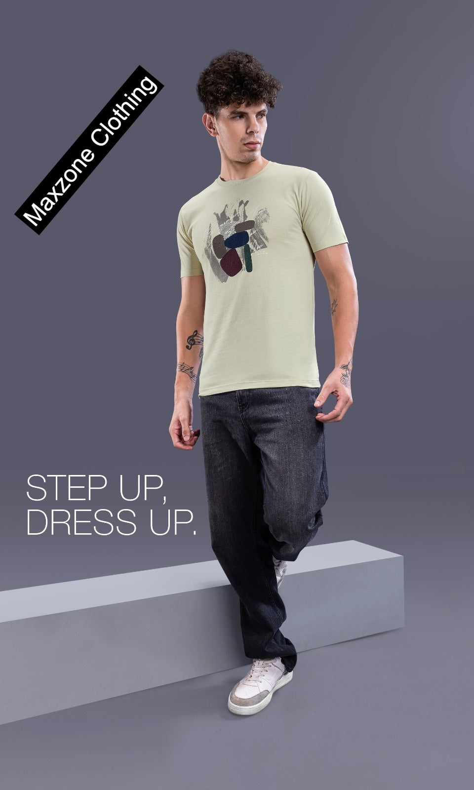 Iho K 019 2831 Maxzone Clothing Cotton Mens Tshirts Supplier Gujarat