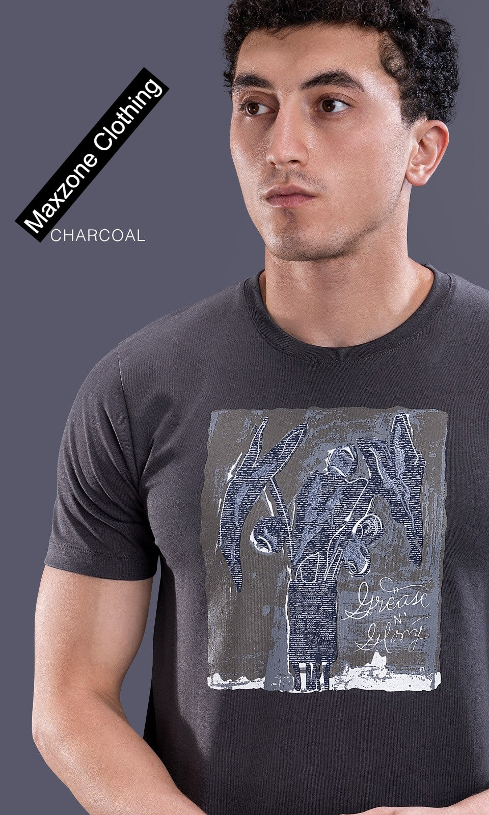 Iho K 019 2831 Maxzone Clothing Cotton Mens Tshirts Supplier Gujarat