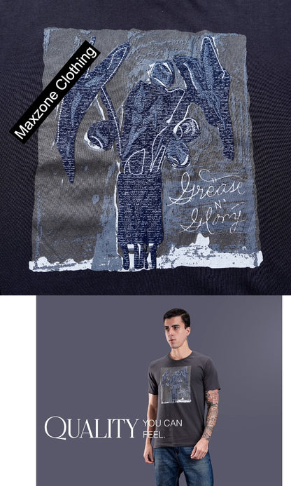 Iho K 019 2831 Maxzone Clothing Cotton Mens Tshirts Supplier Gujarat