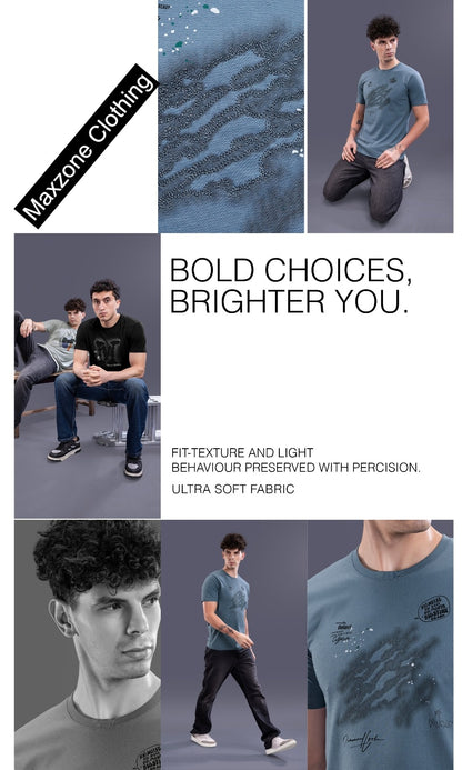 Iho K 019 2831 Maxzone Clothing Cotton Mens Tshirts Supplier Gujarat