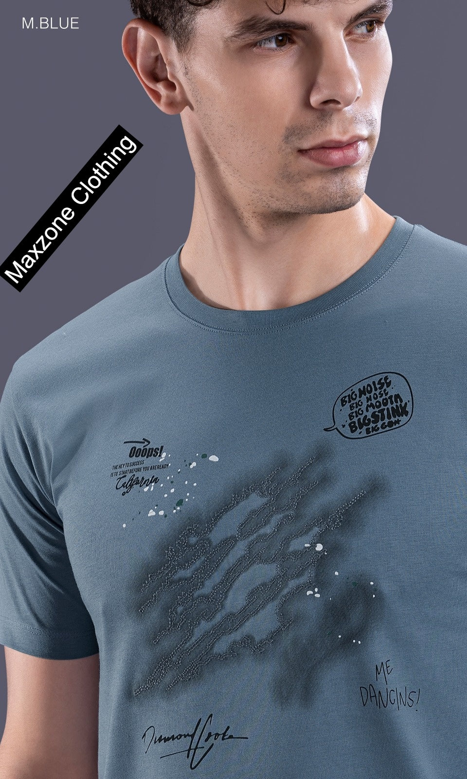 Iho K 019 2831 Maxzone Clothing Cotton Mens Tshirts Supplier Gujarat