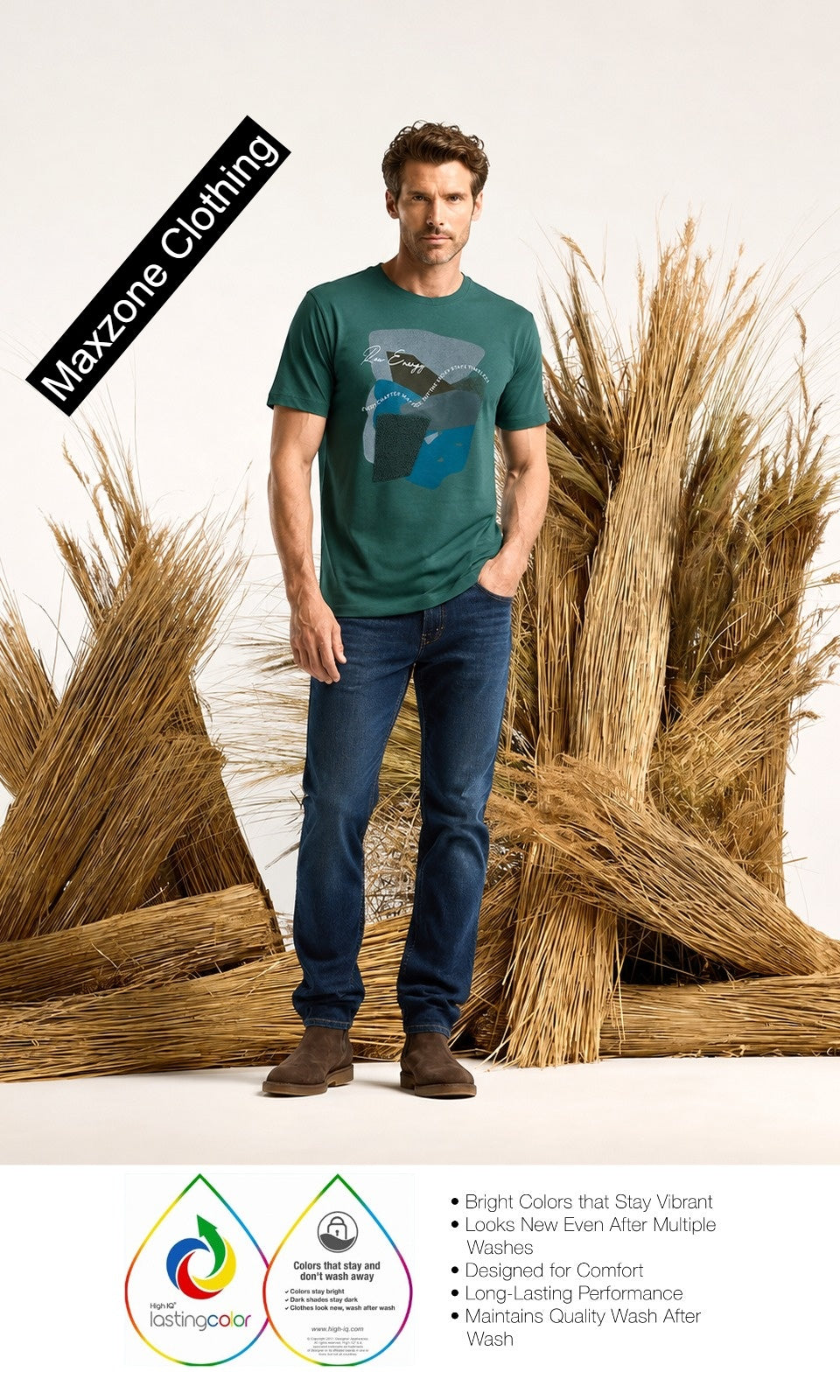 Iho K 019 2831 Maxzone Clothing Cotton Mens Tshirts Supplier Gujarat