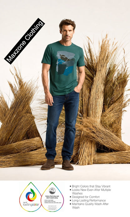 Iho K 019 2831 Maxzone Clothing Cotton Mens Tshirts Supplier Gujarat
