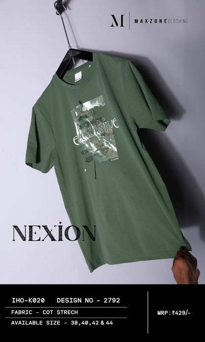 Iho K 020 Dn 2792 Maxzone Clothing Cot Stretch Mens Tshirts Exporter Ahmedabad