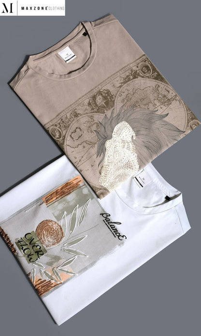 Iho K 020 Dn 2792 Maxzone Clothing Cot Stretch Mens Tshirts Exporter Ahmedabad