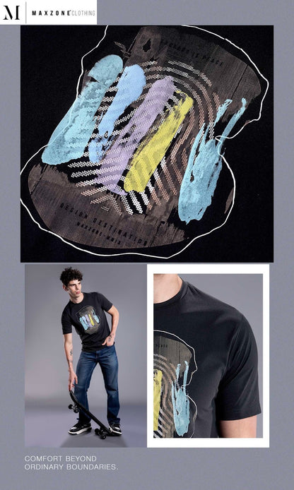 Iho K 021 Dn 2793 Maxzone Clothing Cot Stretch Mens Tshirts Exporter Gujarat