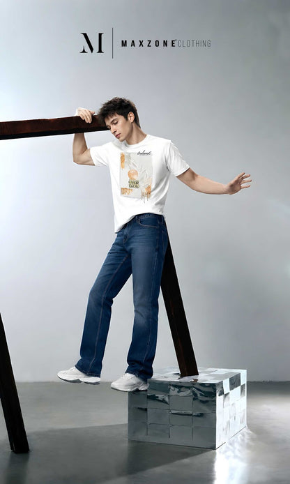 Iho K 021 Dn 2793 Maxzone Clothing Cot Stretch Mens Tshirts Exporter Gujarat