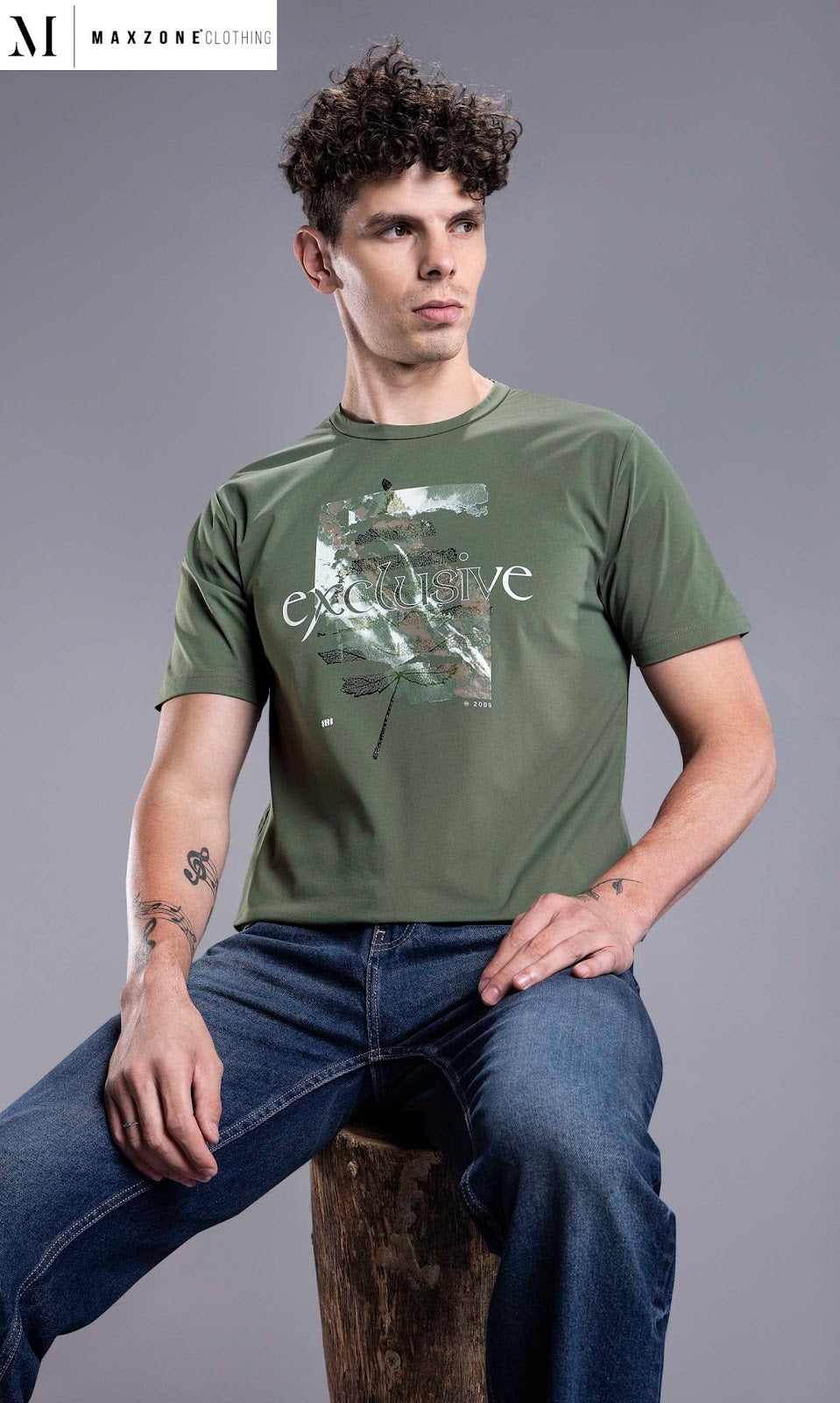 Iho K 021 Dn 2793 Maxzone Clothing Cot Stretch Mens Tshirts Exporter Gujarat