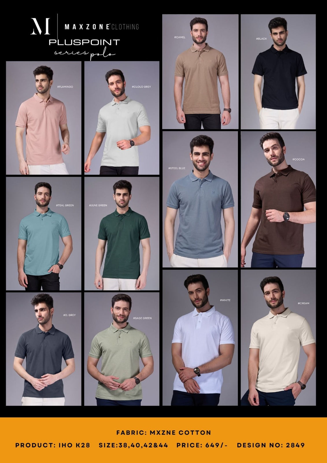Iho K 028 2849 Maxzone Clothing Cotton Mens Tshirts Wholesale Price