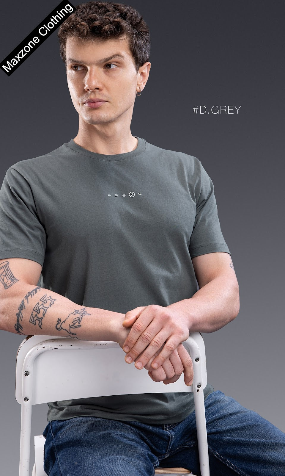 Iho K 030 2836 Maxzone Clothing Cotton Mens Tshirts Manufacturer Gujarat