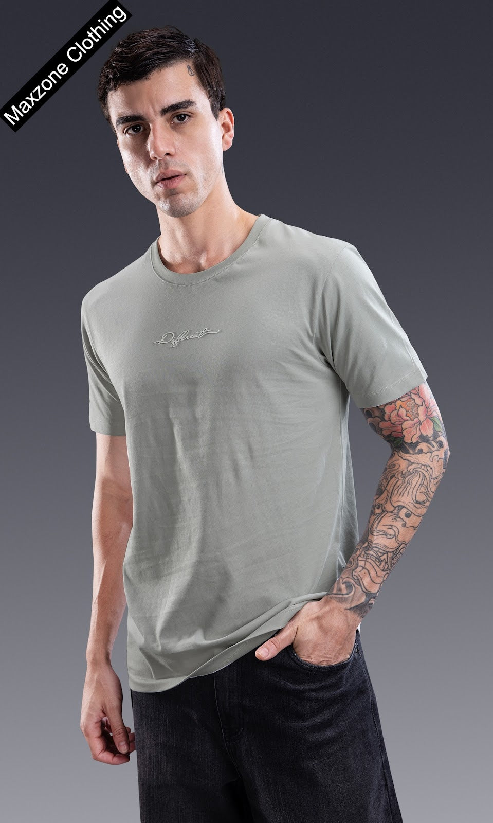 Iho K 030 2836 Maxzone Clothing Cotton Mens Tshirts Manufacturer Gujarat