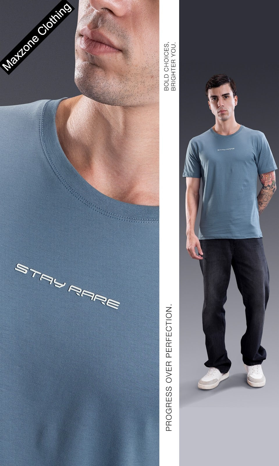 Iho K 030 2836 Maxzone Clothing Cotton Mens Tshirts Manufacturer Gujarat
