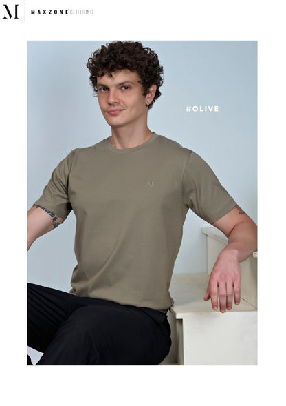 Iho K 031 Dn 2009 Maxzone Clothing Cotton Mens Tshirts Wholesaler India