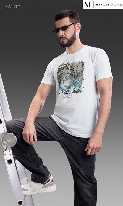 Iho K 033 Dn 2000 Maxzone Clothing Cotton Mens Tshirts Manufacturer Ahmedabad
