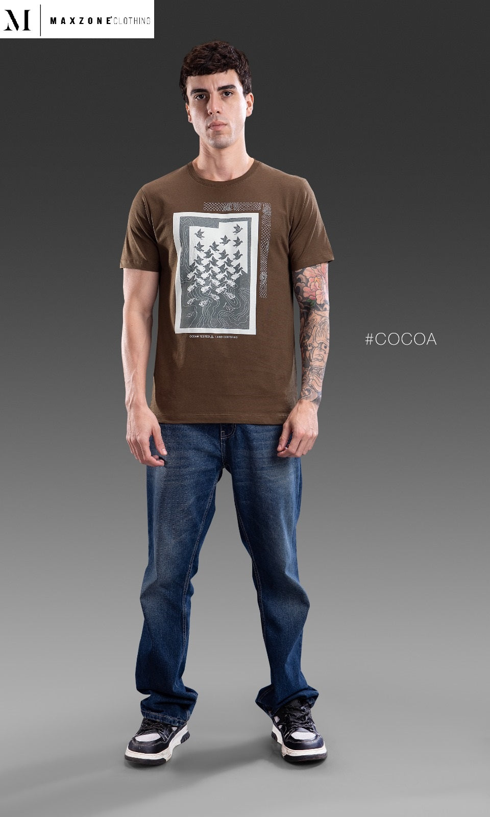 Iho K 033 Dn 2000 Maxzone Clothing Cotton Mens Tshirts Manufacturer Ahmedabad