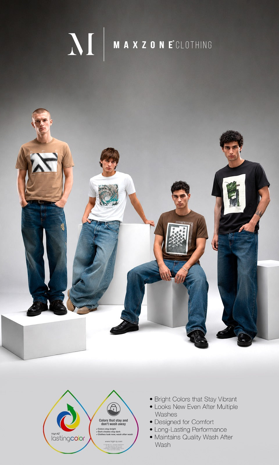 Iho K 033 Dn 2000 Maxzone Clothing Cotton Mens Tshirts Manufacturer Ahmedabad