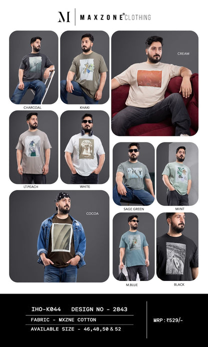 Iho K 044 Dn 2843 Maxzone Clothing Cotton Mens Tshirts Exporter