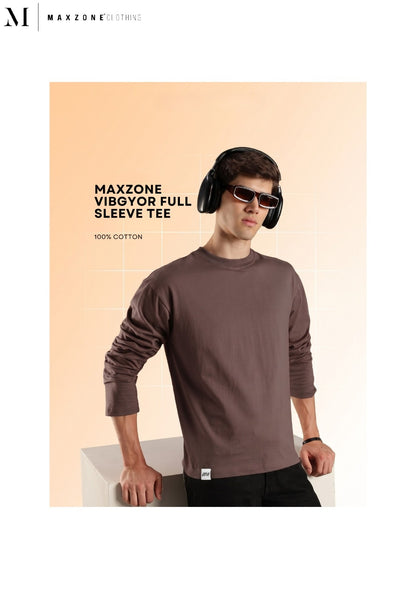 Iho K 077 2887 Full Sleeves Maxzone Clothing Cotton Mens Tshirts Wholesaler India