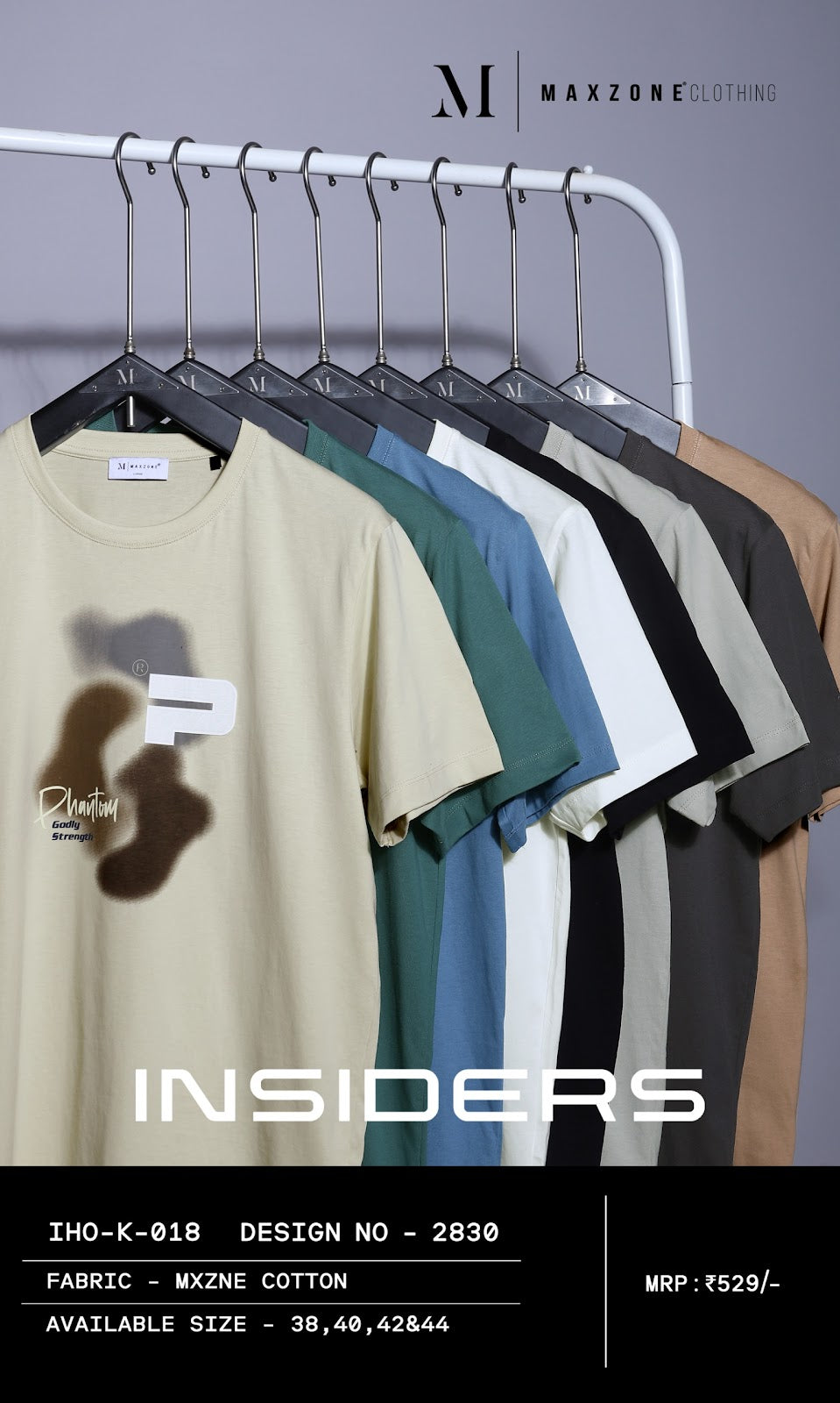 Iho K 18 2830 Maxzone Clothing Cotton Mens Tshirts Exporter Ahmedabad