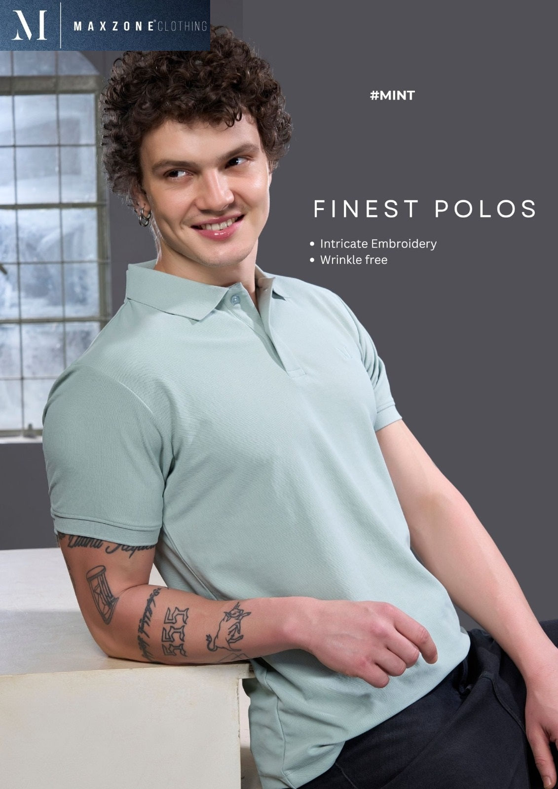 Iho M007 Dn 2692 Maxzone Clothing Honey Comb Mens Tshirts Exporter India
