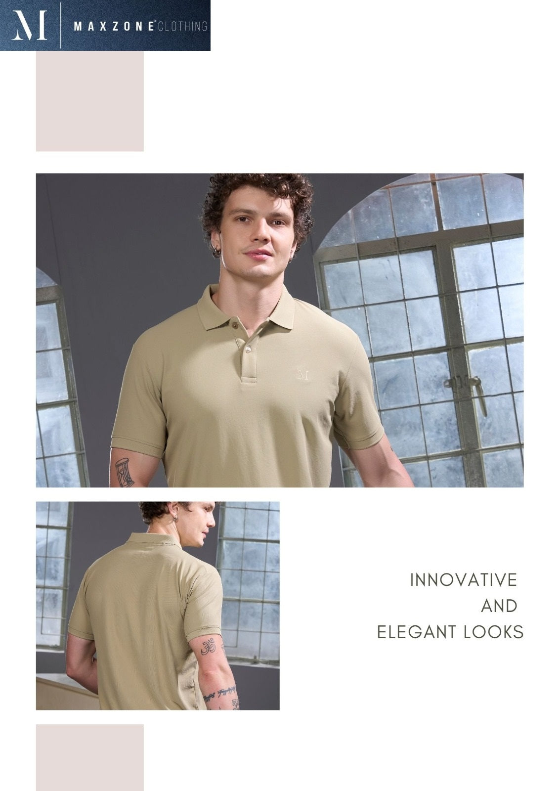 Iho M007 Dn 2692 Maxzone Clothing Honey Comb Mens Tshirts Exporter India