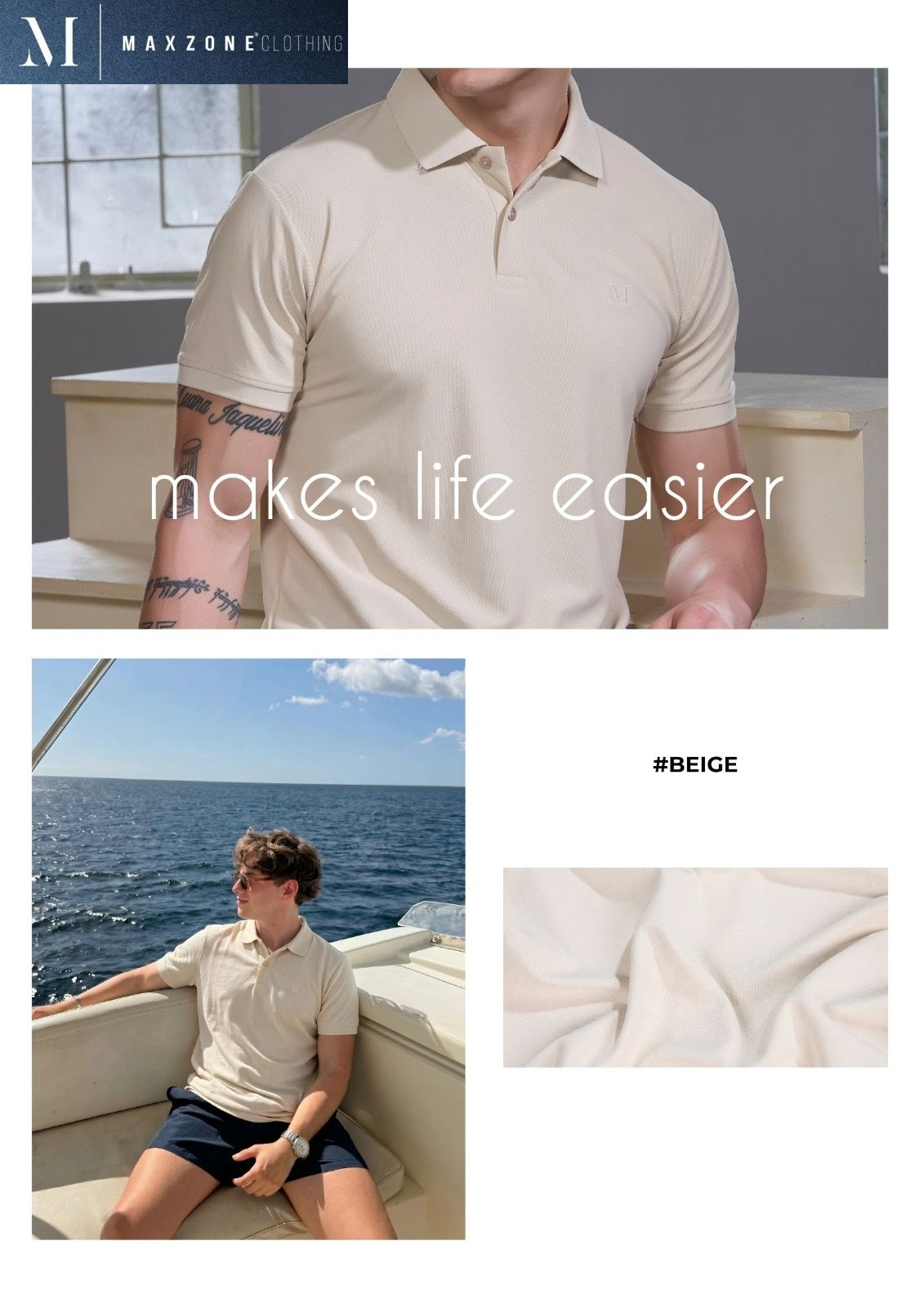 Iho M007 Dn 2692 Maxzone Clothing Honey Comb Mens Tshirts Exporter India