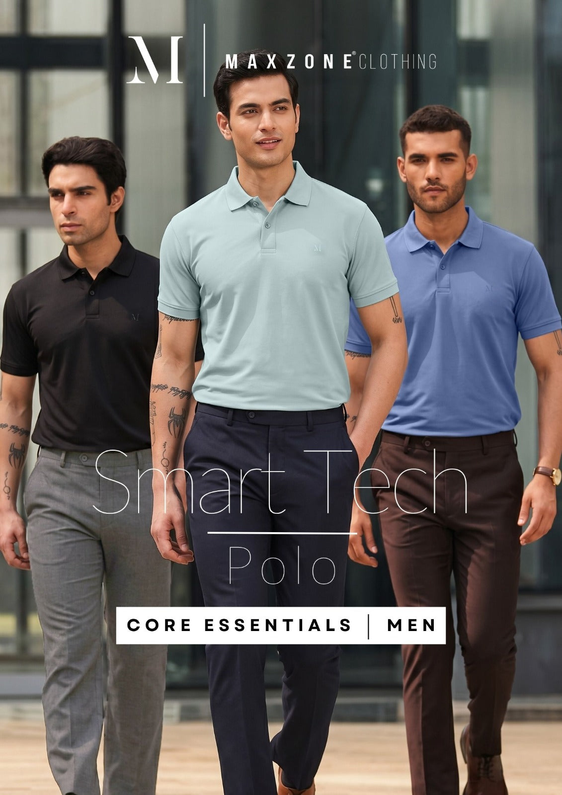 Iho M007 Dn 2692 Maxzone Clothing Honey Comb Mens Tshirts Exporter India